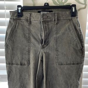 Army green Express jeans